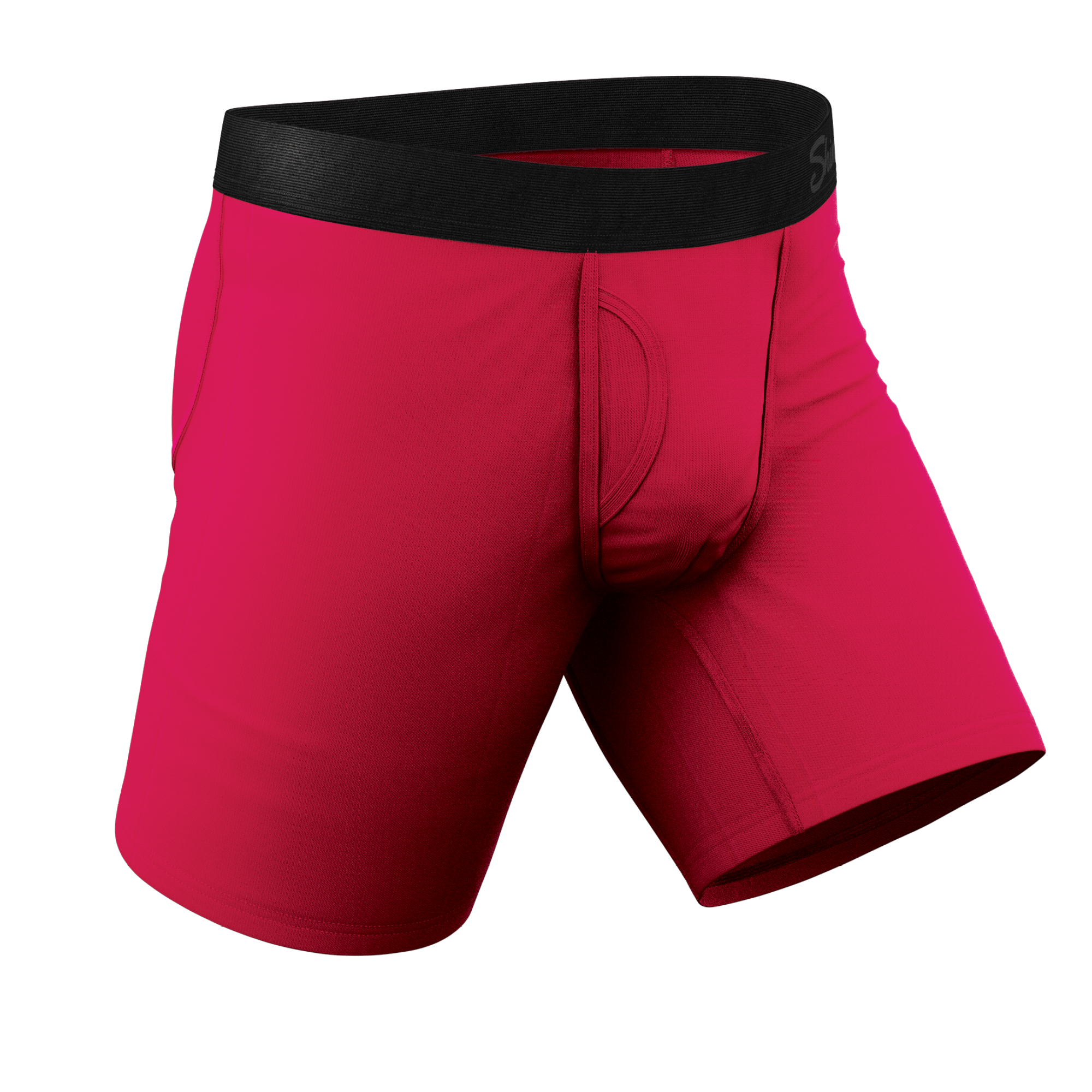 The Red Velvet | Dark Red Ball Hammock® Boxer - Long Leg - Shinesty