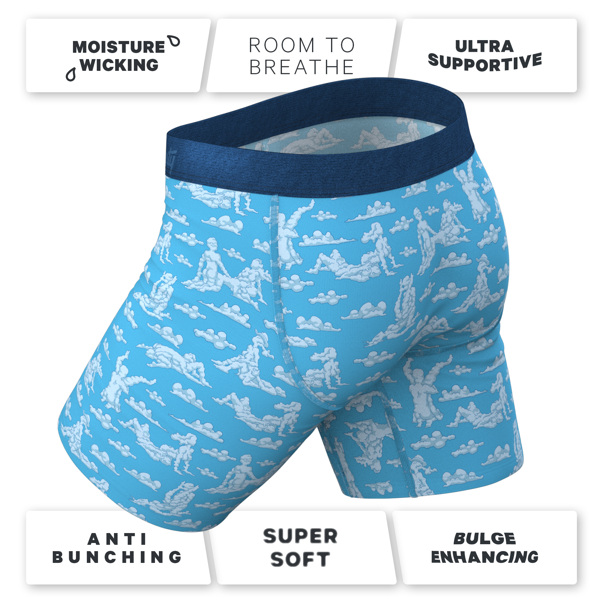 The Reverse Cloud Girl | Cloud Ball Hammock® Boxer - Long Leg - Shinesty