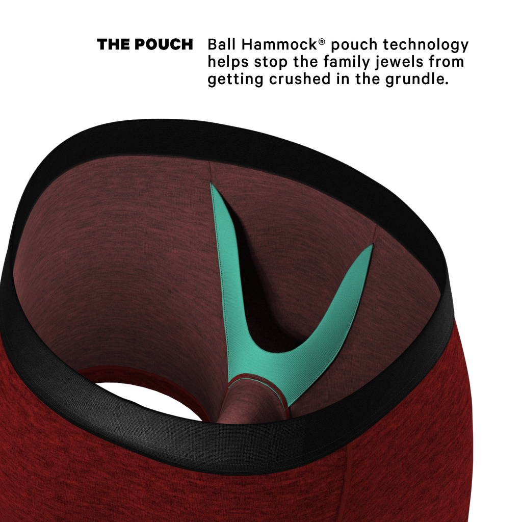 The Romeo | Red Heather Ball Hammock® Pouch Underwear - Shinesty