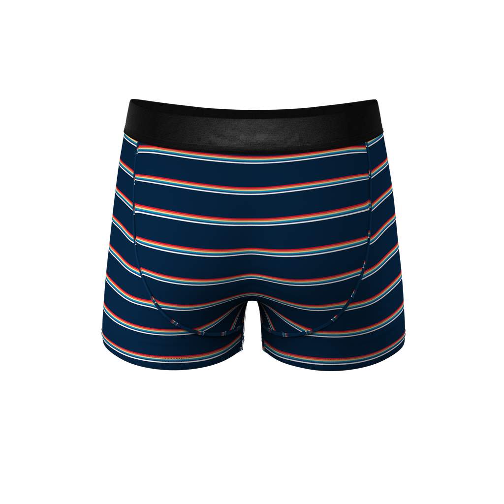 The Routine | Navy Stripe Ball Hammock® Pouch Trunks Underwear - Shinesty