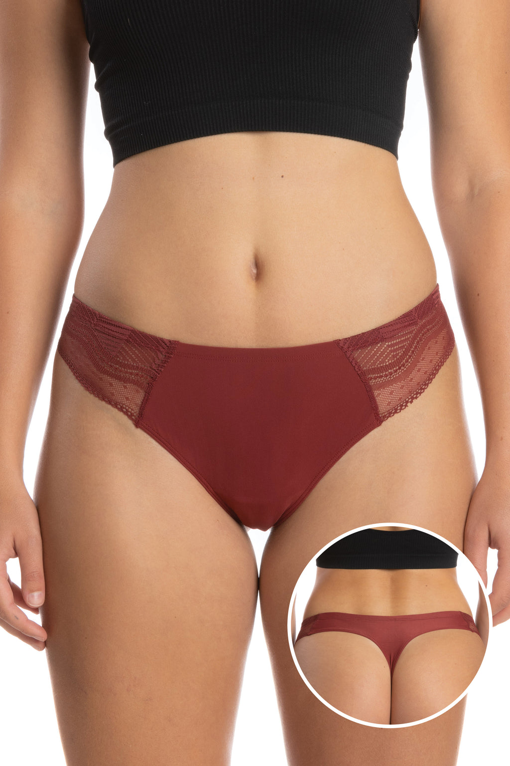 The Sommelier | Ruby Lace Thong - Shinesty