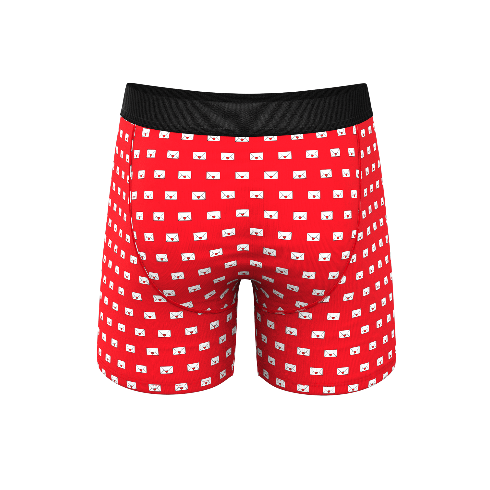 The Secret Admirer | Valentines Letters Ball Hammock® Pouch Underwear With Fly - Shinesty