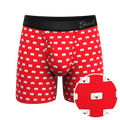 The Secret Admirer | Valentines Letters Ball Hammock® Pouch Underwear With Fly - Shinesty