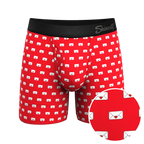 The Secret Admirer | Valentines Letters Ball Hammock® Pouch Underwear With Fly - Shinesty