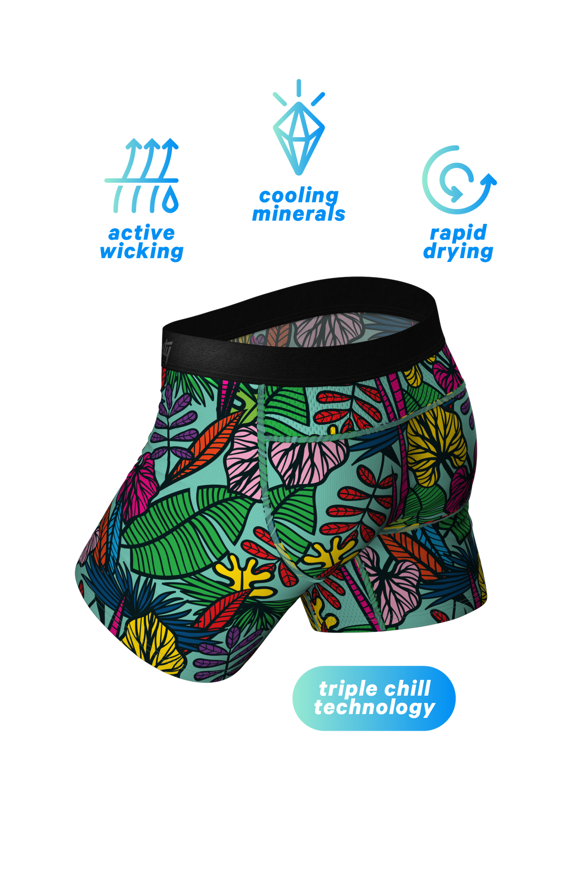 The Sex On The Beach | Tropical paradICE™ Cooling Ball Hammock® Underwear With Fly - Shinesty