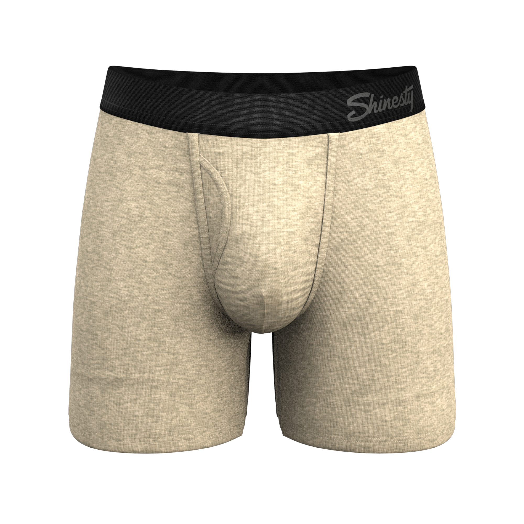 The Silver Fox | Oatmeal Heather Ball Hammock® Pouch Underwear With Fly - Shinesty