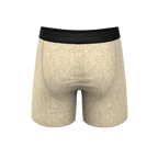 The Silver Fox | Oatmeal Heather Ball Hammock® Pouch Underwear With Fly - Shinesty