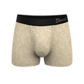 The Silver Fox | Oatmeal Heather Ball Hammock® Pouch Trunks Underwear - Shinesty