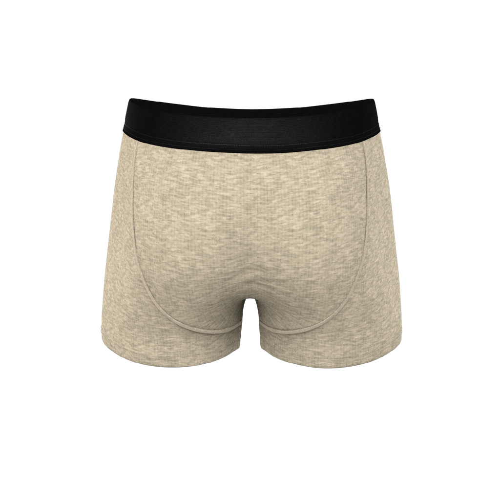 The Silver Fox | Oatmeal Heather Ball Hammock® Pouch Trunks Underwear - Shinesty