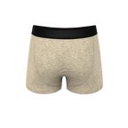 The Silver Fox | Oatmeal Heather Ball Hammock® Pouch Trunks Underwear - Shinesty