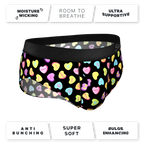 The Smooth Talker | Candy Hearts Ball Hammock® Pouch Underwear Briefs - Shinesty