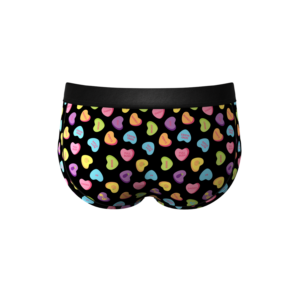 The Smooth Talker | Candy Hearts Ball Hammock® Pouch Underwear Briefs - Shinesty