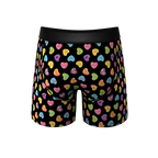 The Smooth Talker | Candy Hearts Ball Hammock® Pouch Underwear With Fly - Shinesty