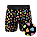The Smooth Talker | Candy Hearts Ball Hammock® Pouch Underwear With Fly - Shinesty