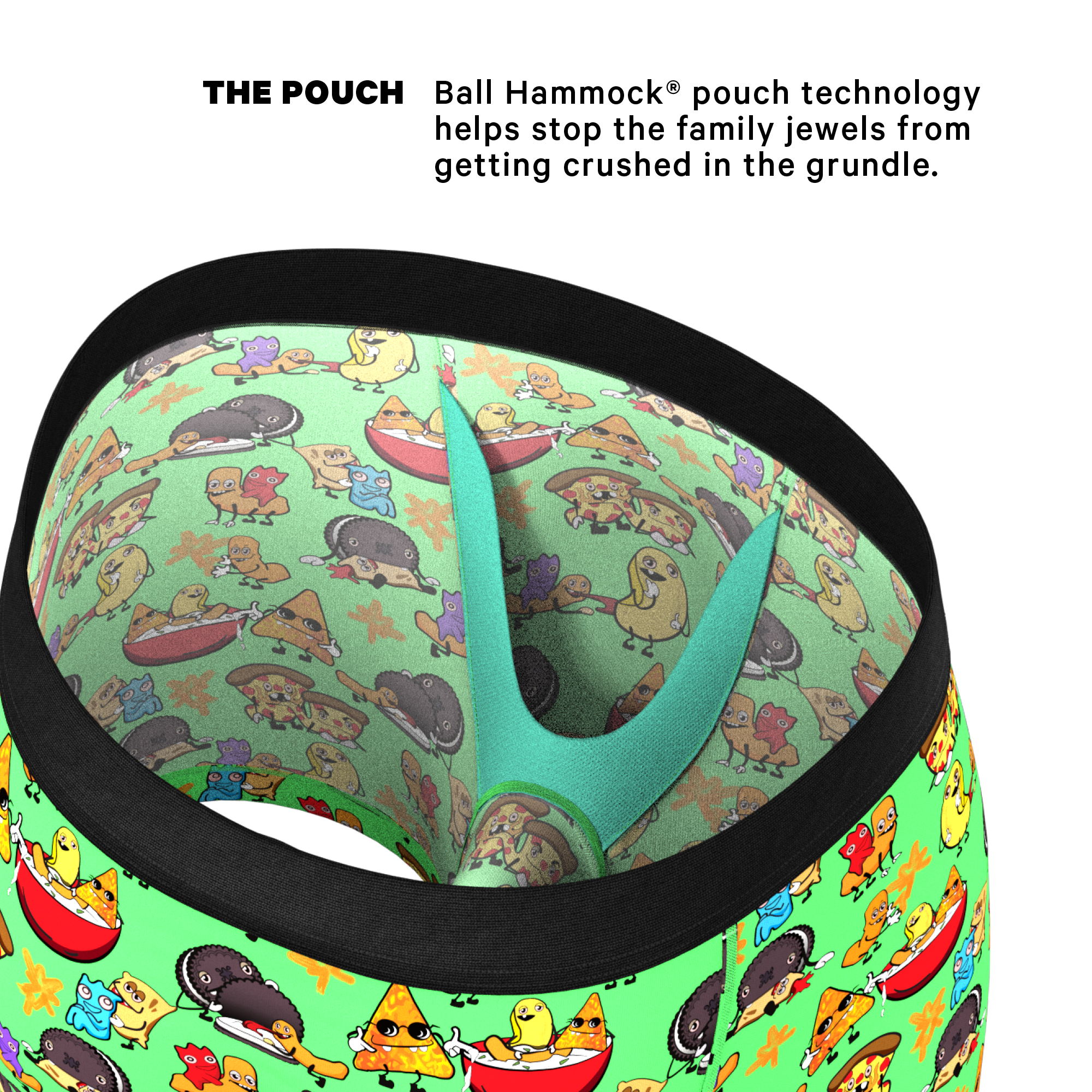 The Snackhanalia | Junk Food Ball Hammock® Pouch Underwear - Shinesty