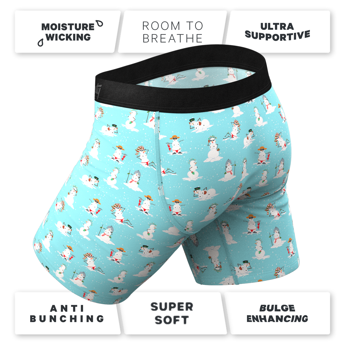 The Frosty Mistress | Snow Women Ball Hammock® Boxer - Long Leg - Shinesty