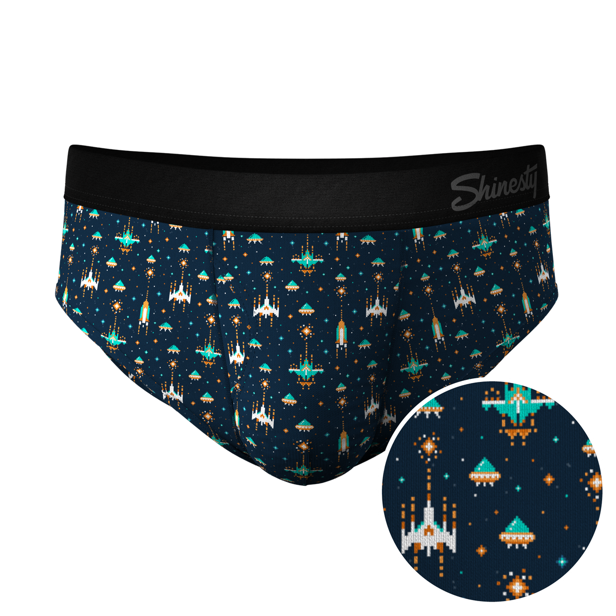 The Space Commando | Spaceship Ball Hammock® Pouch Underwear Briefs - Shinesty