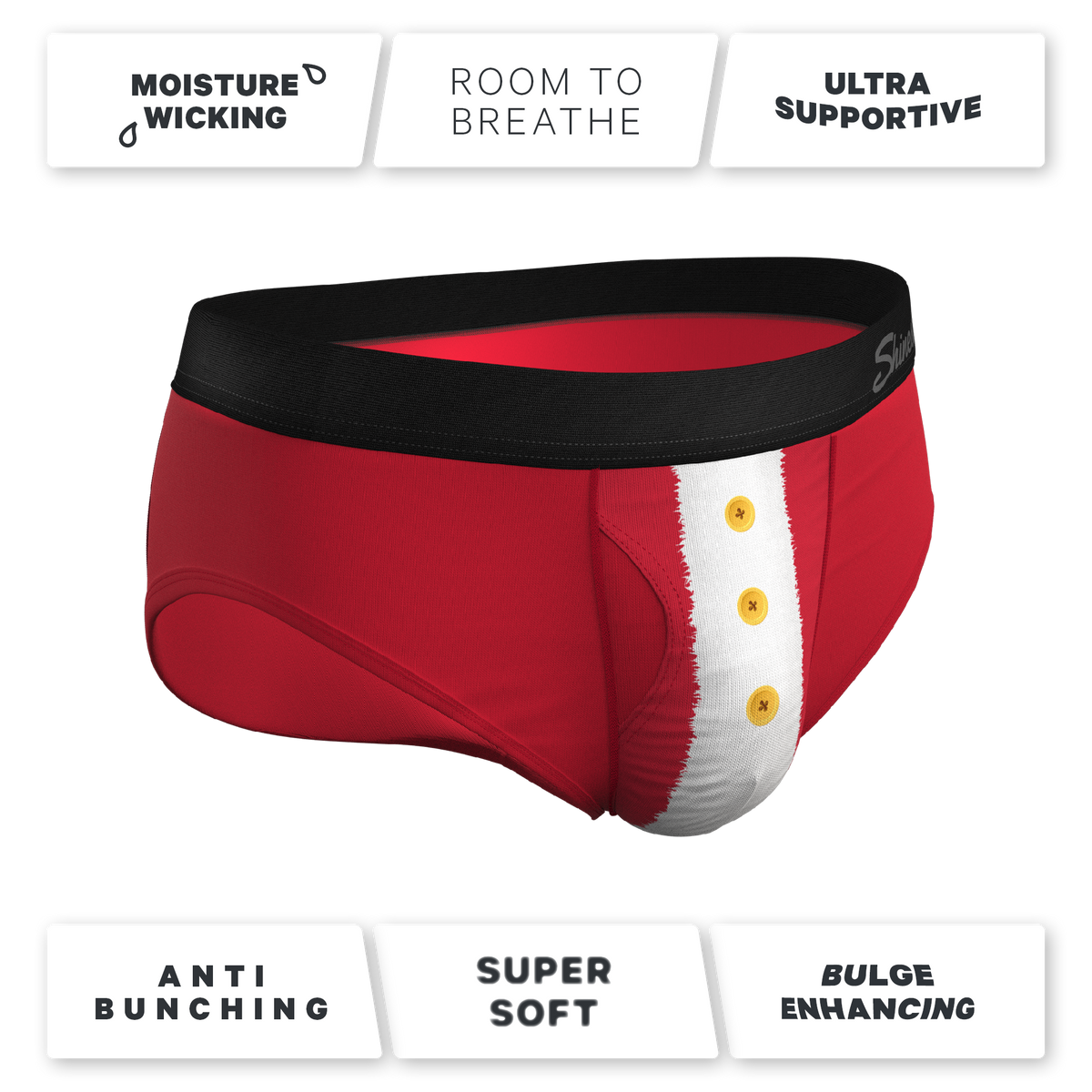 The St. Knickers | Santa Belt Ball Hammock® Pouch Underwear Briefs - Shinesty