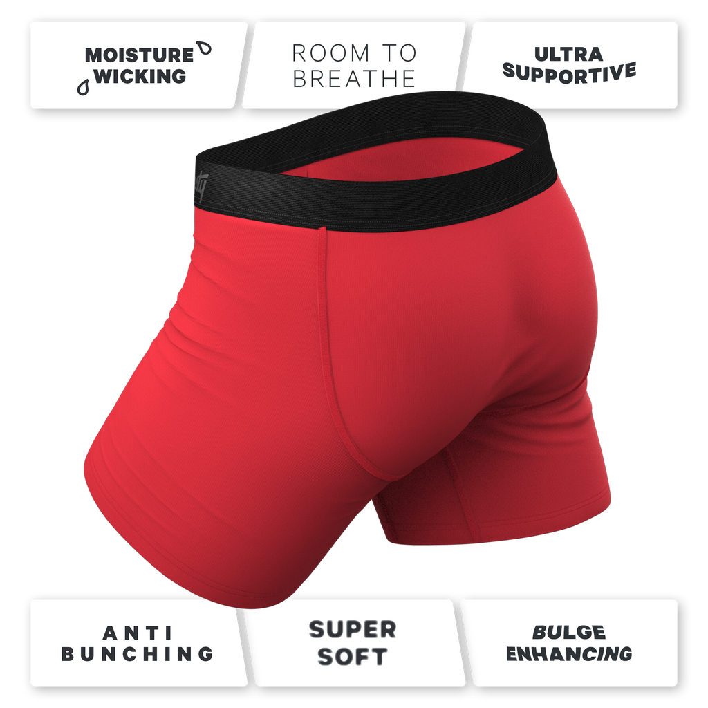 The St. Knickers | Santa Belt Ball Hammock® Boxer - Long Leg - Shinesty