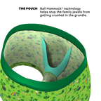 The 3 Leafs To The Wind | St Patricks Day Clovers Ball Hammock® Pouch Trunks Underwear - Shinesty