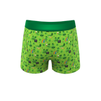 The 3 Leafs To The Wind | St Patricks Day Clovers Ball Hammock® Pouch Trunks Underwear - Shinesty
