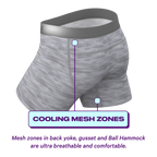 The Storm Cloud | Grey paradICE™ Cooling Ball Hammock® Underwear - Shinesty