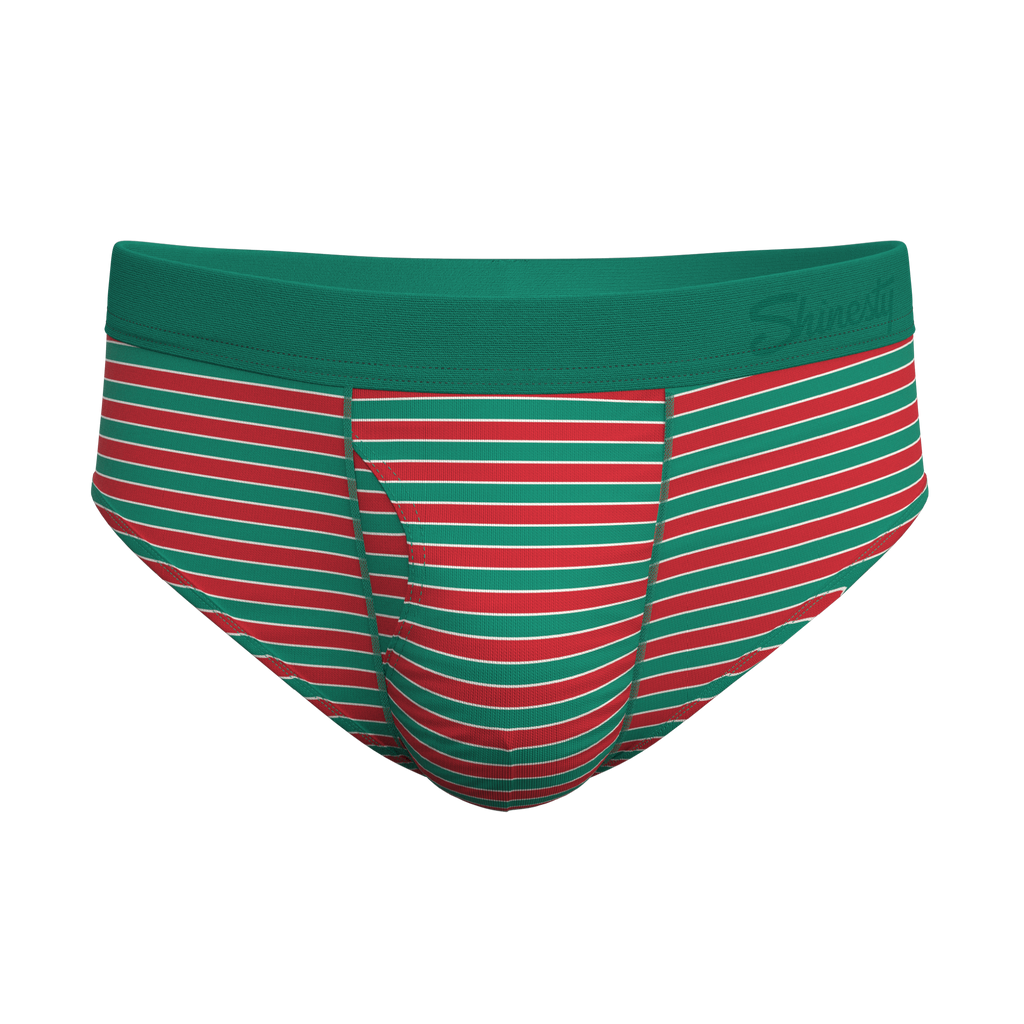 The Stripe Club | Christmas Striped Ball Hammock® Pouch Underwear Briefs - Shinesty