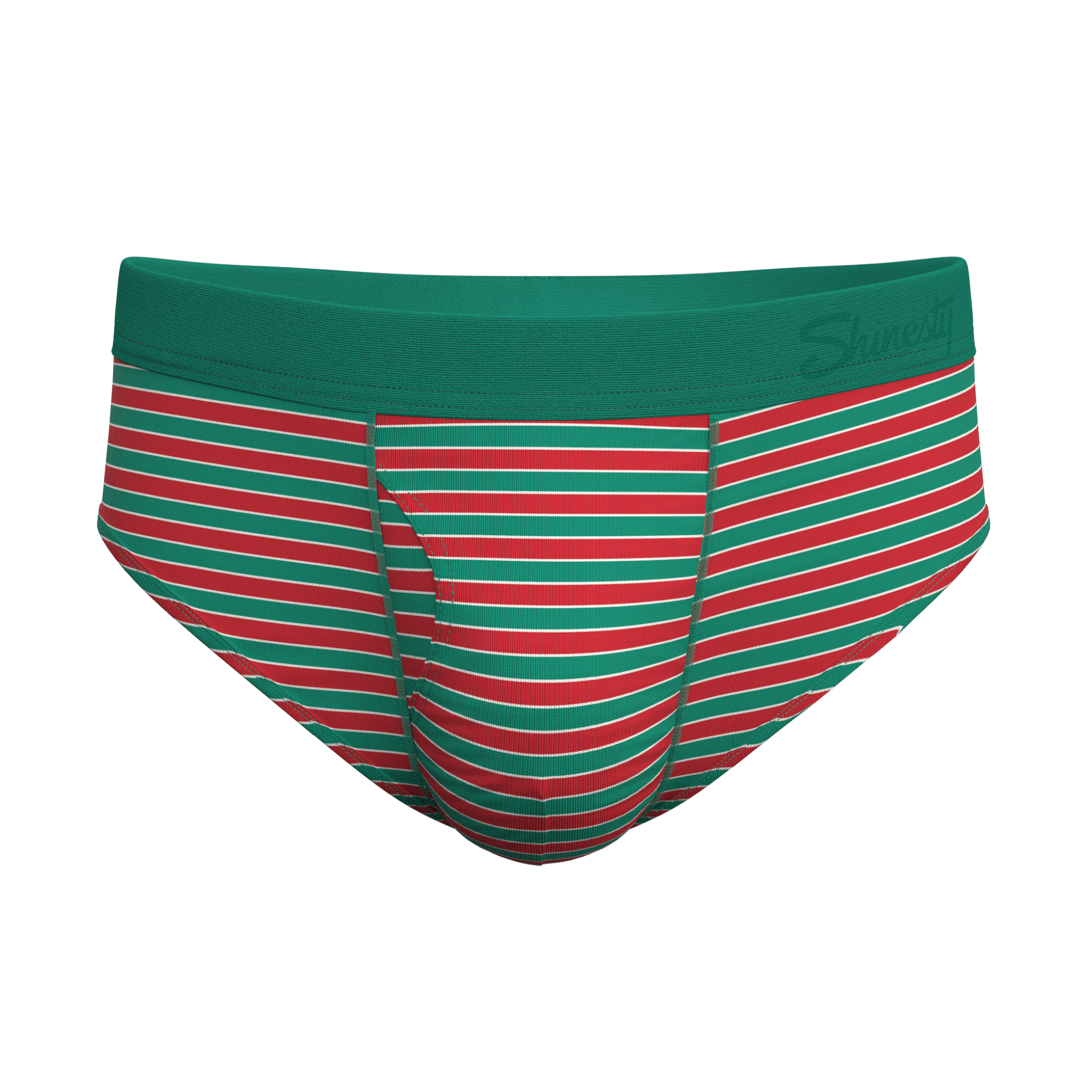 The Stripe Club | Christmas Striped Ball Hammock® Pouch Underwear Briefs - Shinesty