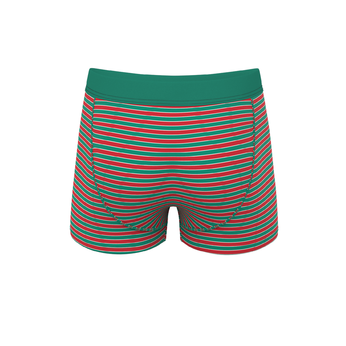 The Stripe Club | Christmas Striped Ball Hammock® Pouch Trunks Underwear - Shinesty