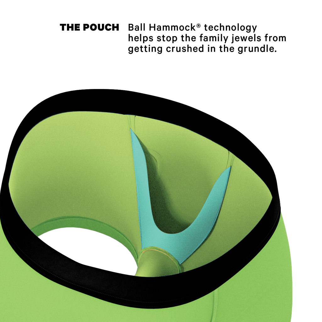 The Supernova | Bright Green Ball Hammock® Pouch Trunks Underwear - Shinesty