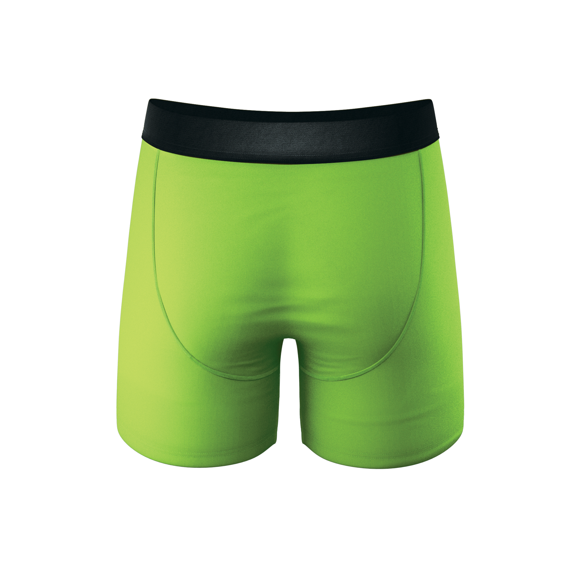The Supernova | Bright Green Ball Hammock® Pouch Underwear With Fly - Shinesty