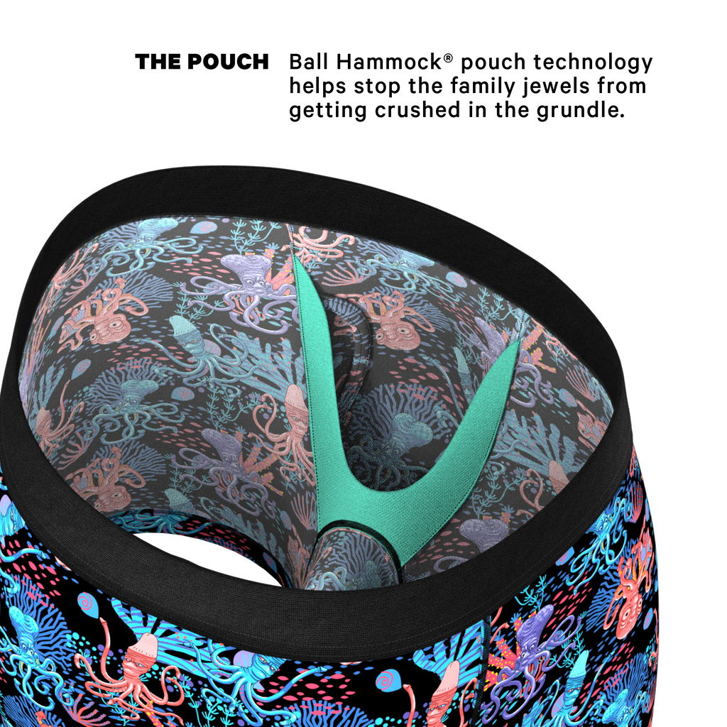The Swollen Tentacles | Octopus Ball Hammock® Pouch Underwear With Fly - Shinesty