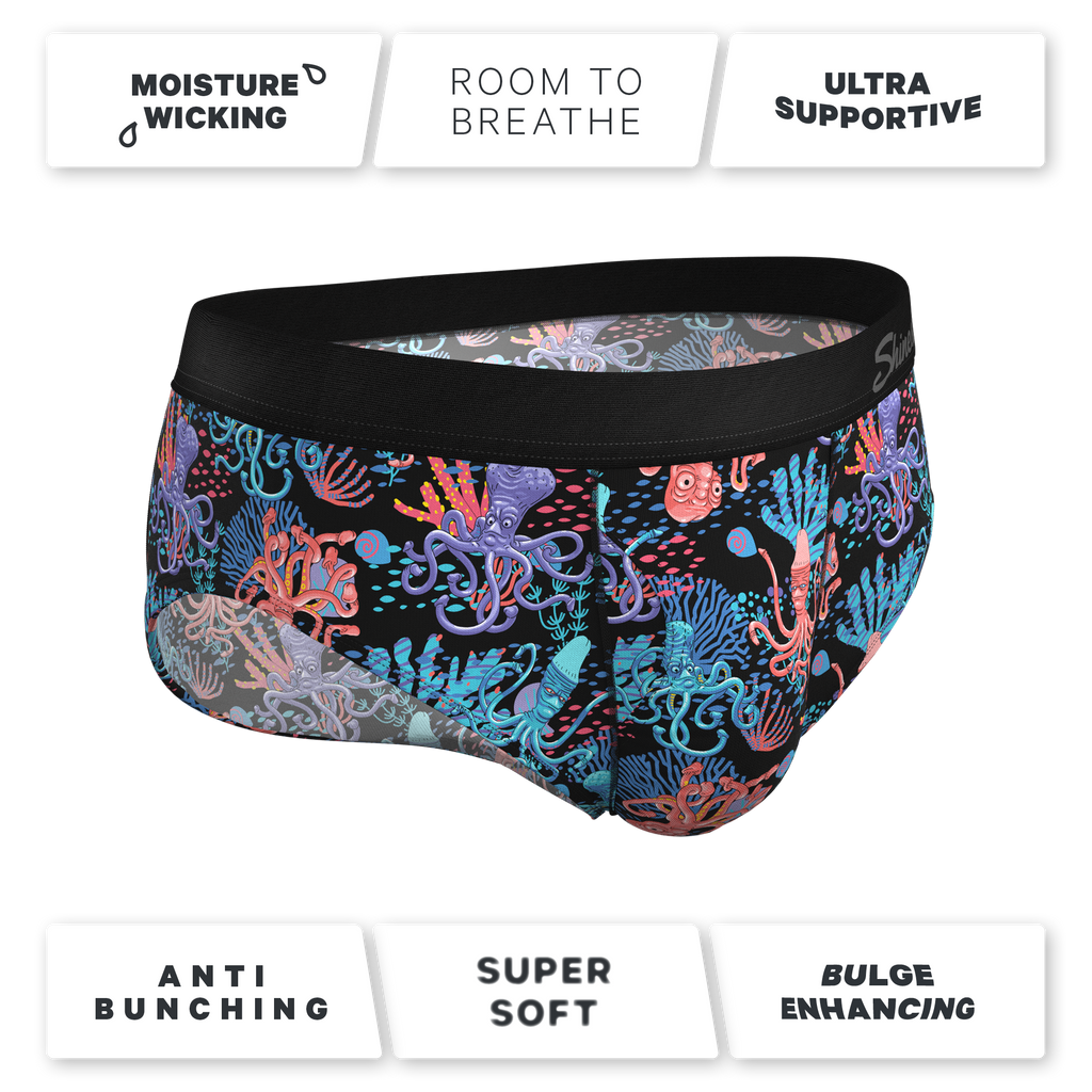 The Swollen Tentacles | Octopus Ball Hammock® Pouch Underwear Briefs - Shinesty