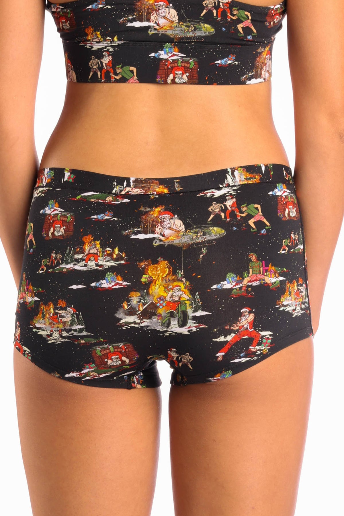 The 12 Slays of Christmas | Christmas Scene Modal Boyshort Underwear - Shinesty