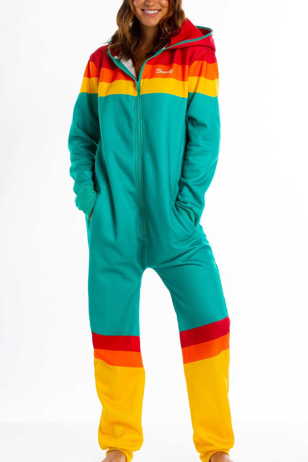 The Backcountry Bomber | Ladies Unisex Retro 70s Onesie - Shinesty