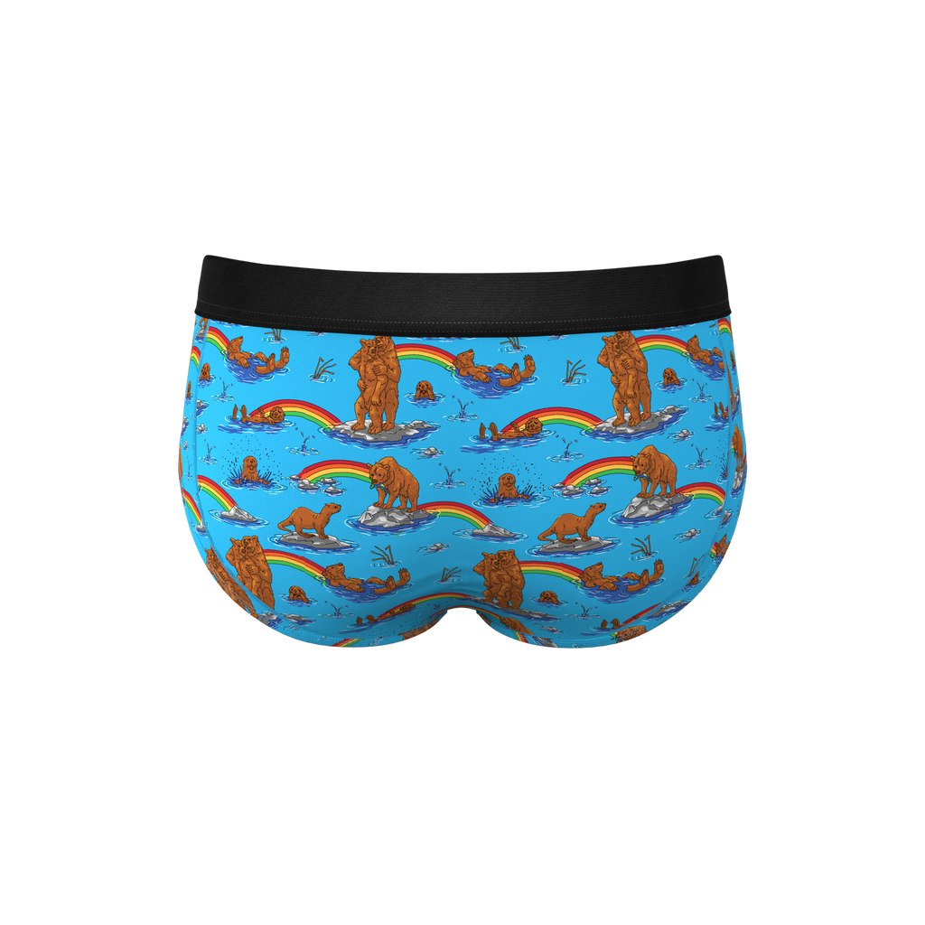 The Bear | Bear and Otter Rainbow Ball Hammock® Pouch Underwear Briefs - Shinesty