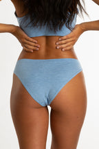 The Blueberry | Blue Heather Bikini Underwear - Shinesty