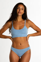 The Blueberry | Blue Heather Bikini Underwear - Shinesty