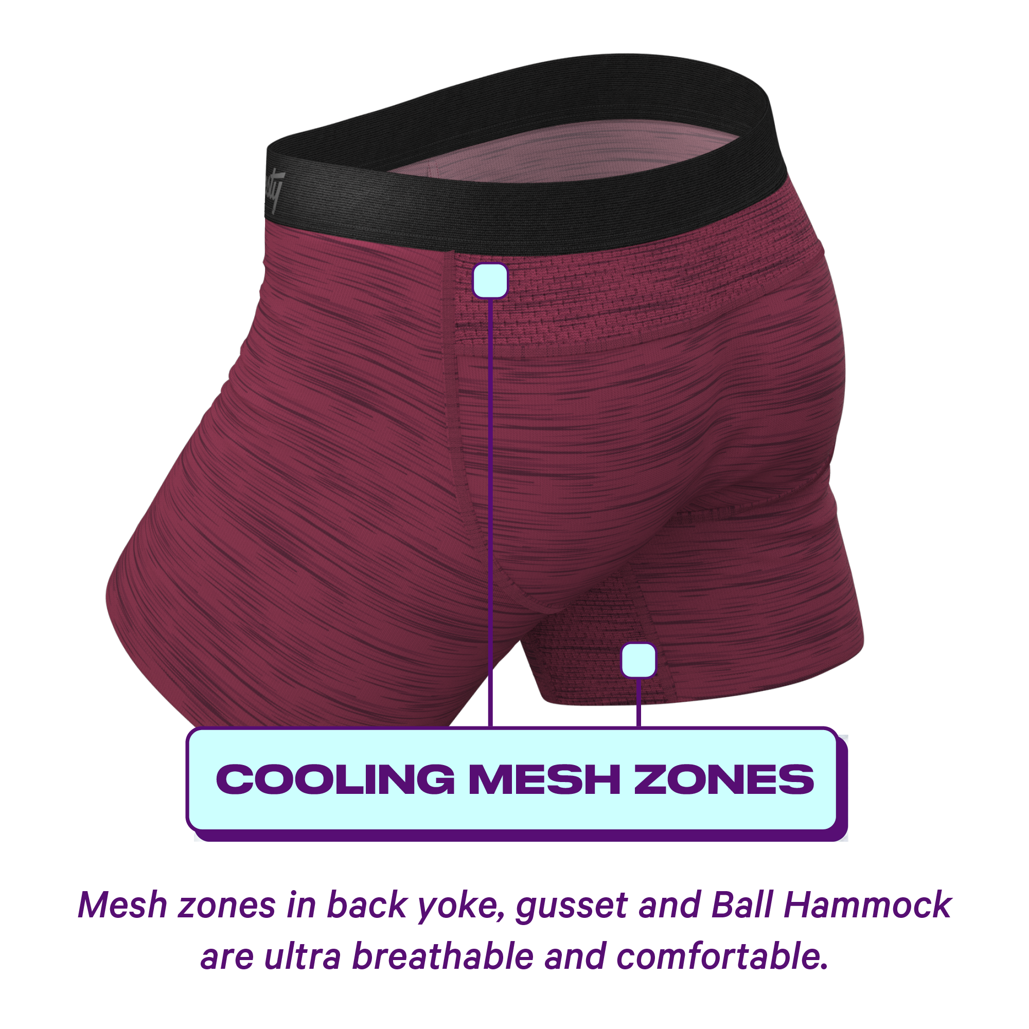 The Chili Pepper | Dark Red paradICE™ Cooling Ball Hammock® Underwear - Shinesty