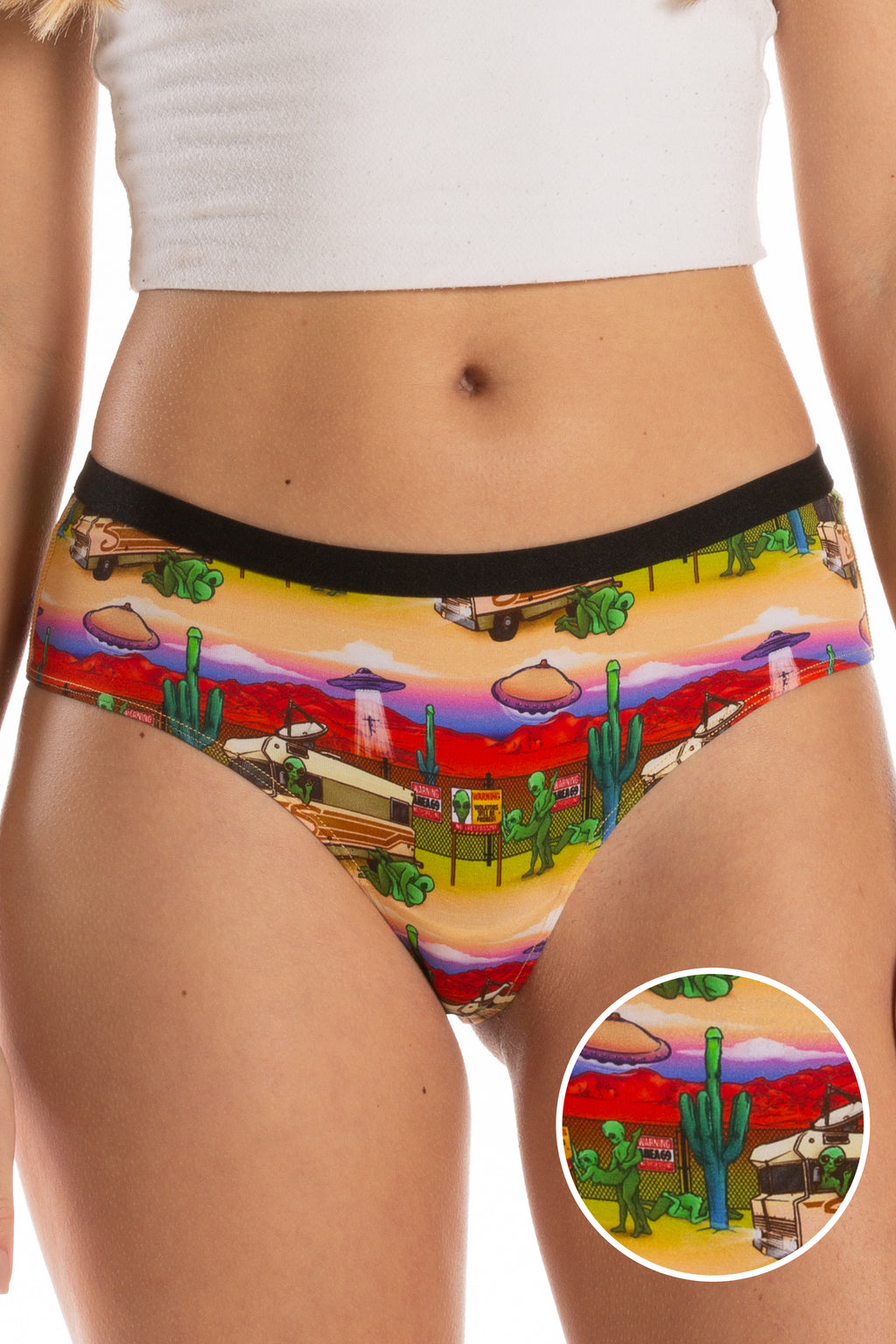 The Close Encounter | Alien Cheeky Underwear - Shinesty