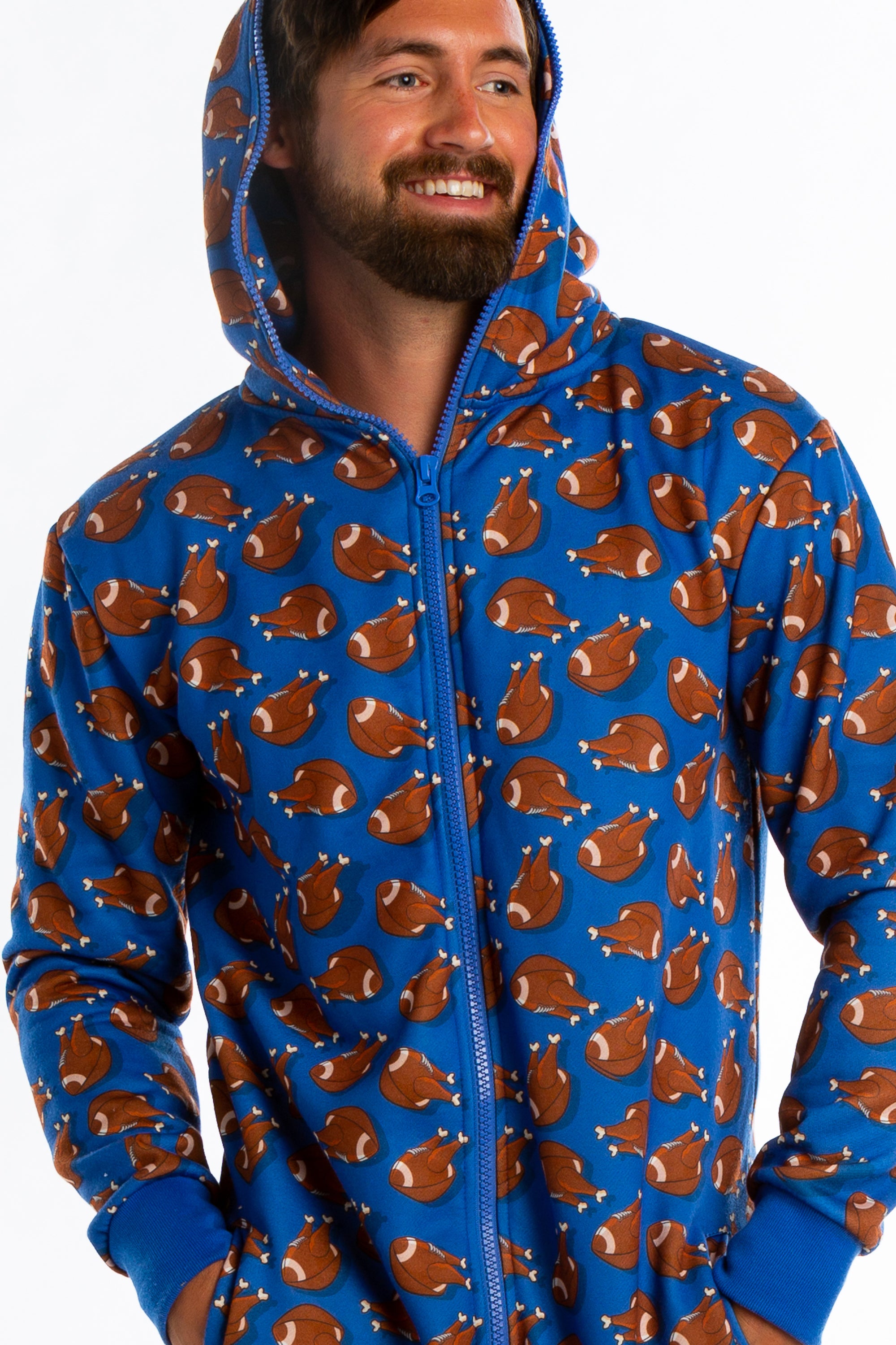 The Couch Coach | Thanksgiving Football Onesie - Shinesty