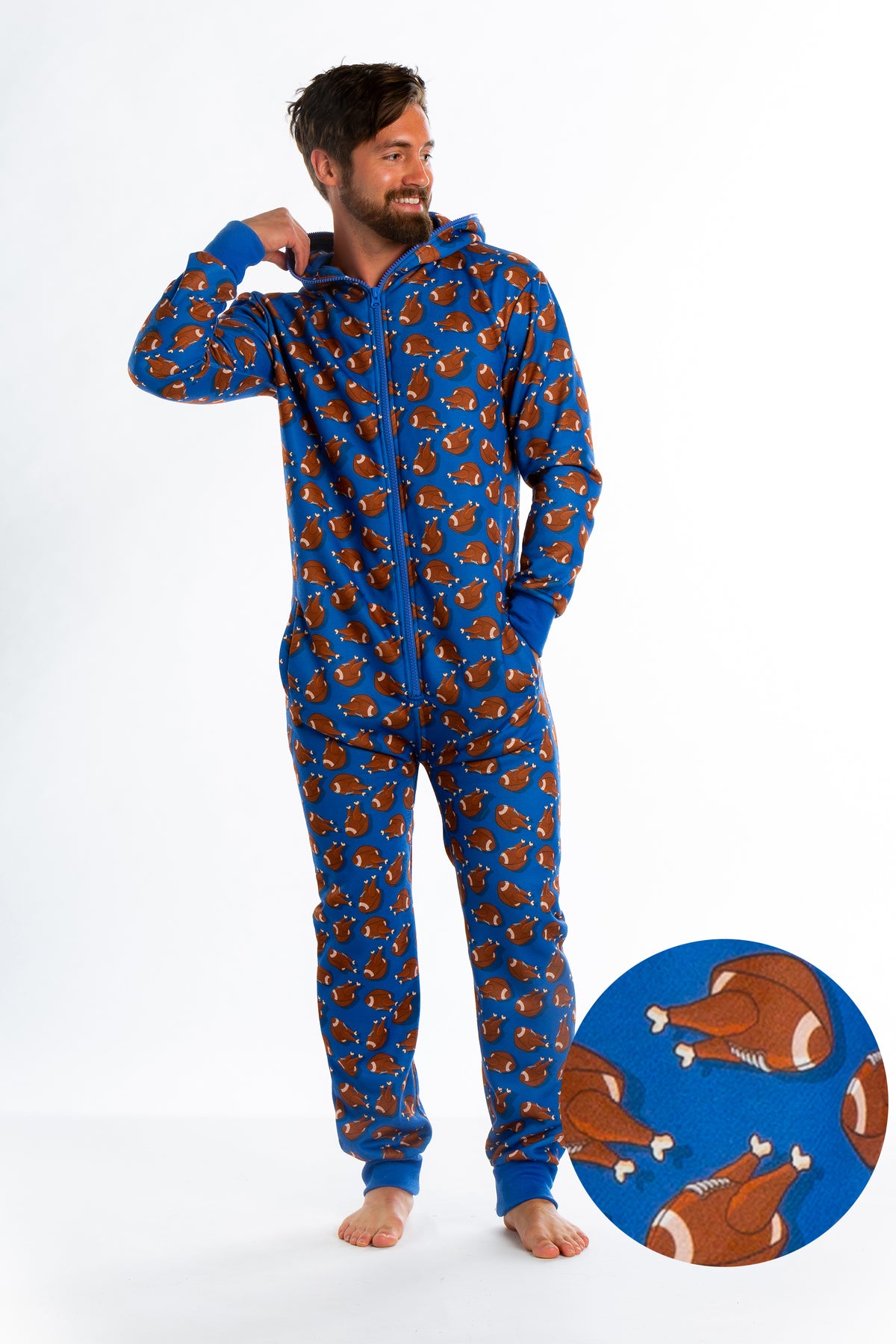 The Couch Coach | Thanksgiving Football Onesie - Shinesty
