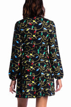The Duchess of December | Christmas Lights Wrap Dress - Shinesty