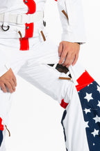 The First Chair | Mens Retro American Flag Ski Suit - Shinesty