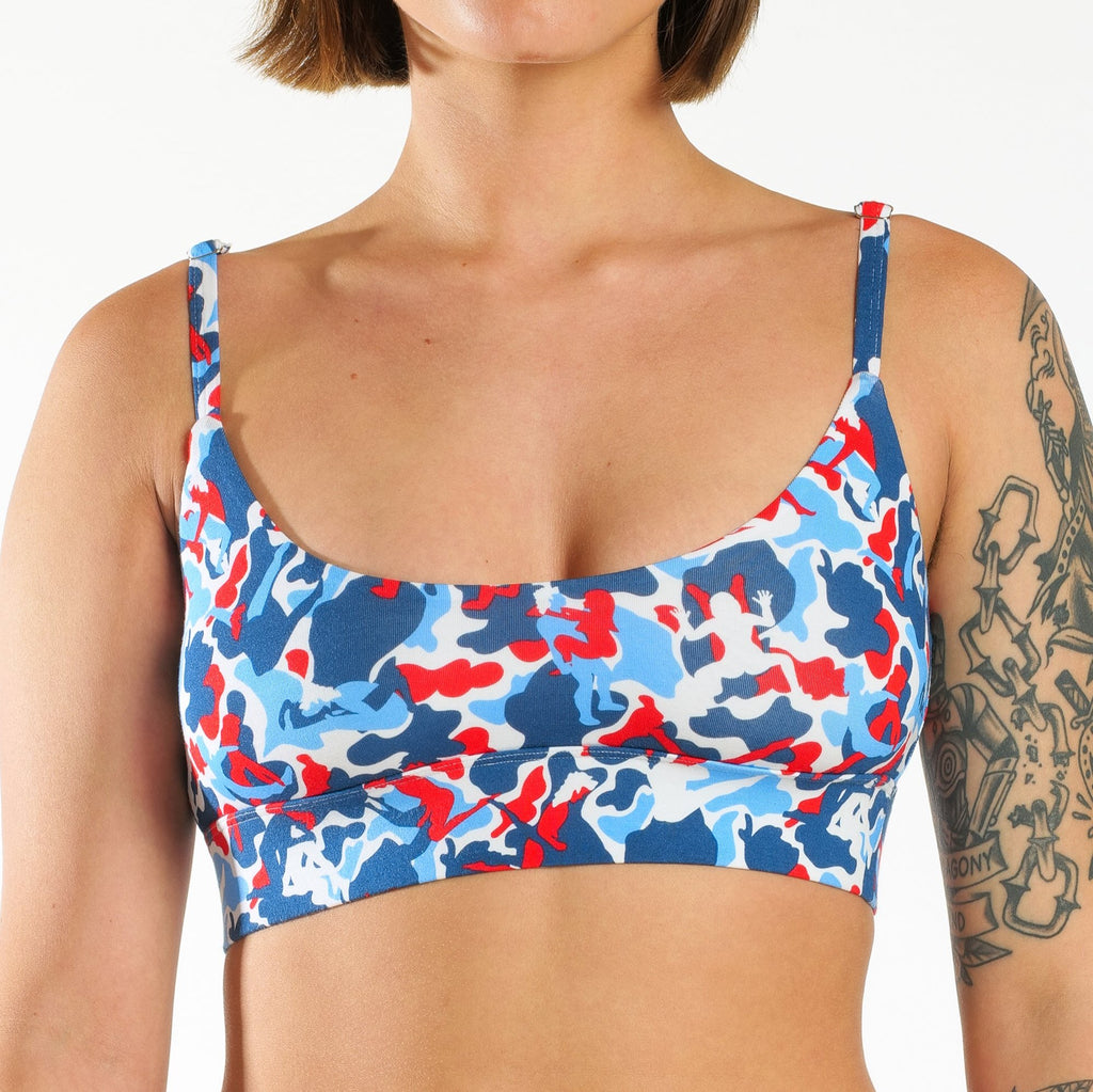 The Grand Finale | USA Camouflage Boob Hammock™ Scoop Bralette - Shinesty