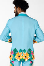 The Hibiscus Honeymoon | Floral Hawaiian Suit - Shinesty