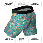 The Hot Tropic | Tropical Flamingo Ball Hammock® Boxer - Long Leg - Shinesty