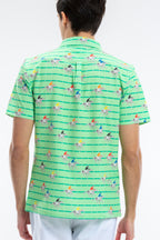 The Louisville | Derby Horse Racing Stripe Hawaiian Shirt - Shinesty