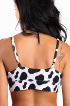 The Milk Me | Cow Print Boob Hammock™ Scoop Bralette - Shinesty