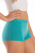 The Nerves of Teal | Teal Heather Modal Boyshort Underwear - Shinesty